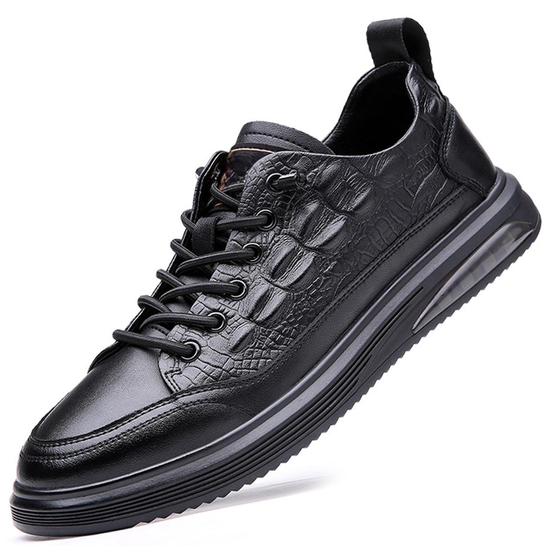 Amazon.com: CPMBFDC Men's Cowhide Crocodile Print Sneakers, Height
